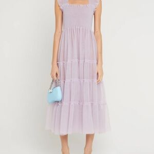 Violet Tulle Midi Dress